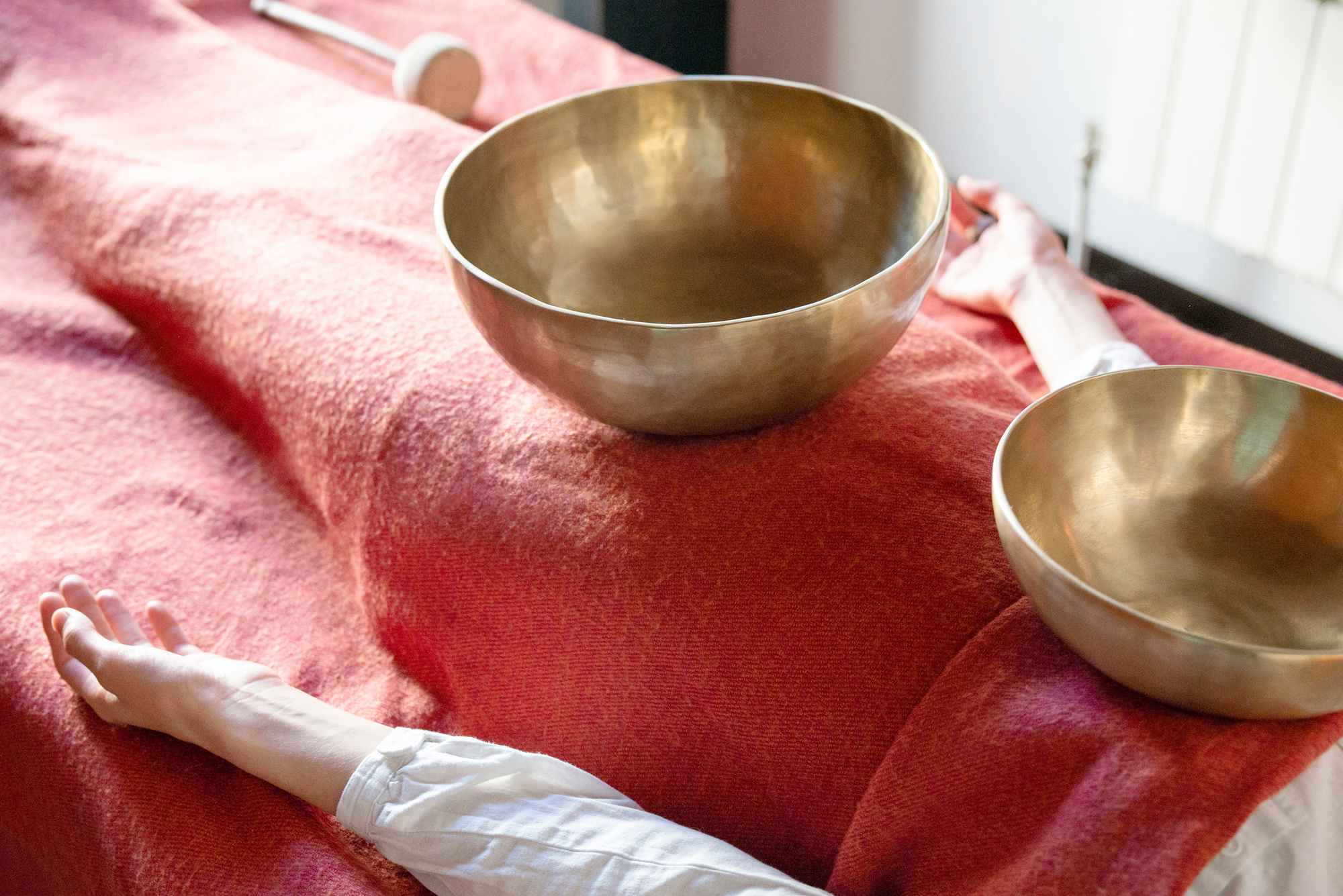 Tibetan Singing Bowls in Sound Therapy in Spa Center